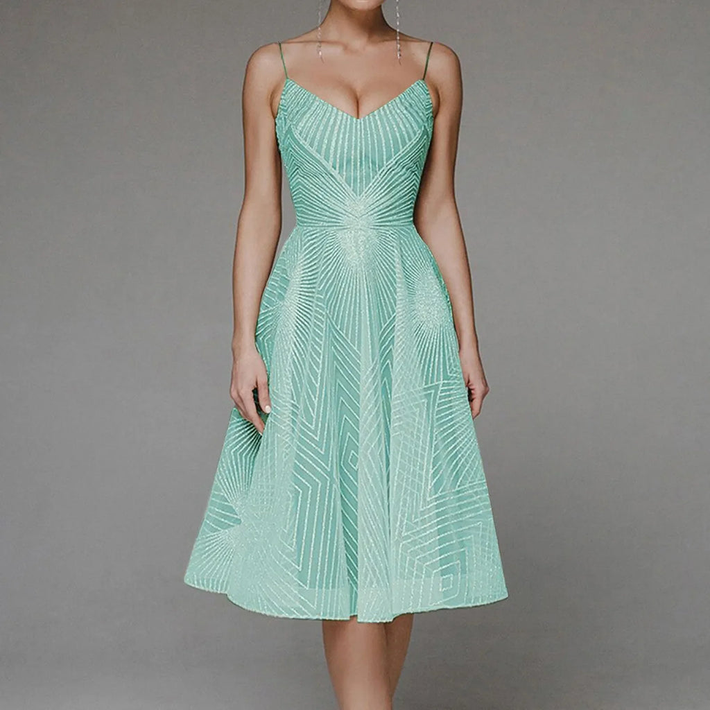 DressBetty - 2024 Luxurious Long Formal Party Elegant Evening Midi Dress