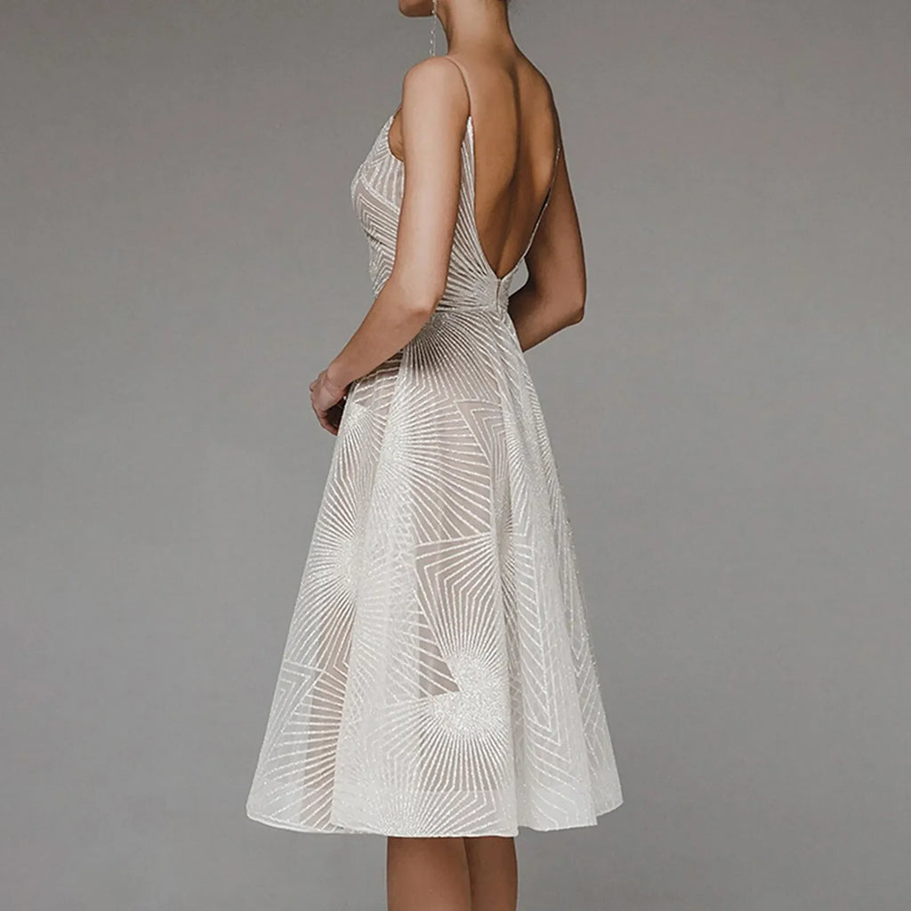 DressBetty - 2024 Luxurious Long Formal Party Elegant Evening Midi Dress