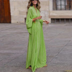 Sophie Timeless Stunning V Neck Dress Premium Wardrobe Essential