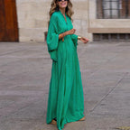 Sophie Timeless Stunning V Neck Dress Premium Wardrobe Essential