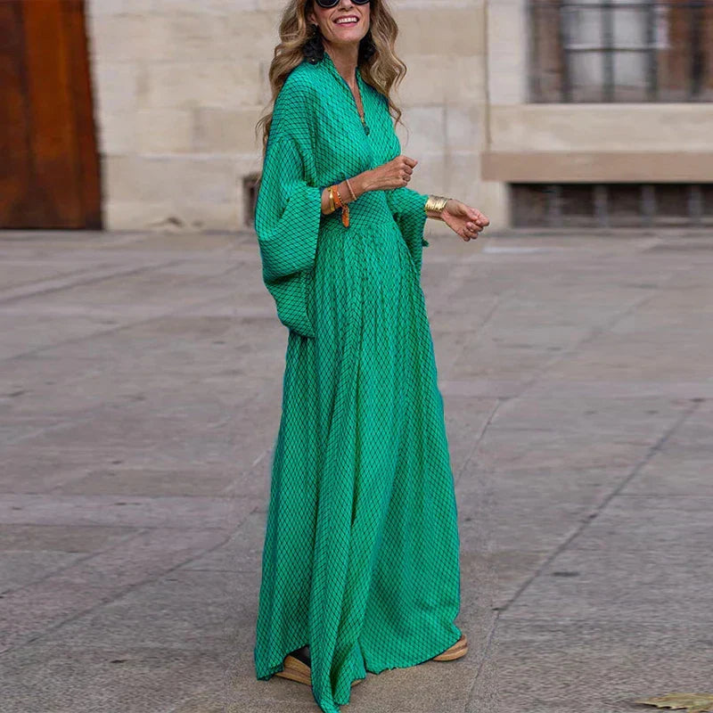 Sophie Timeless Stunning V Neck Dress Premium Wardrobe Essential