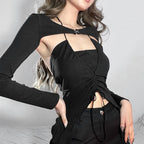 DressBetty - 2024 Sexy Vintage Long Sleeve Slim T-Shirt