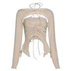 DressBetty - 2024 Sexy Vintage Long Sleeve Slim T-Shirt