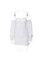 DressBetty - Sexy Word Tube Top Ruffle Lace Bag Hip Dress