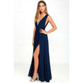 Sexy Backless Mesh Maxi Red Party Dress