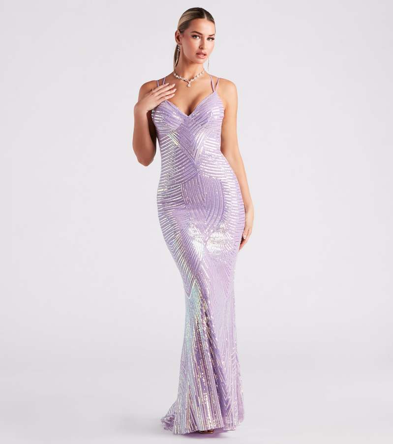 V Neck Sequ Floor - Length Evening Dress Elegant Cocktail Party Party Dress