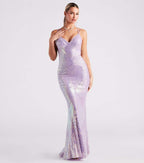 V Neck Sequ Floor - Length Evening Dress Elegant Cocktail Party Party Dress