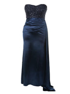 Glitter Patchwork Ankle Length Dress