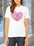 Fingerprint Love Pattern Tshirt