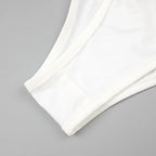 Strapless Mesh White A Line Maxi Long Dress