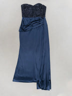 Glitter Patchwork Ankle Length Dress
