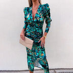 Eugenia Premium Long Sleeved Maxi Dress Elevated Occasion Wear
