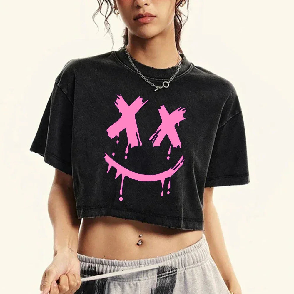 Drooling Face Washed Retro Tshirt