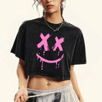Drooling Face Washed Retro Tshirt