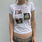 Gothic Letter Fairy Crop Tshirt