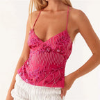 Sequin Sparkly Sleeveless Shirt Cami Top