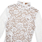 Lace Half High Neck Fishtail Dress