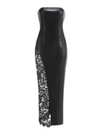 Women's Patchwork Evening Party Dress