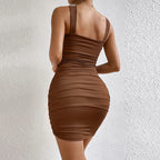 Delfina Chic Bodycon Mini Dress for Women Soft Comfortable Fit
