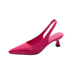 Hot Sale Slipon Fashion Office Career Sexy Pointed Toe Cap Sandals Low Heel Pumps