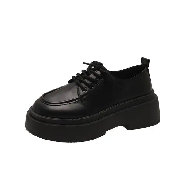 Fur Round Toe Casual Sneakers Platform AllMatch Modis Oxfords Derby Loafers