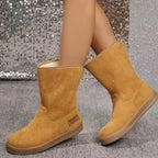 Cozy Comfortable Warm Casual Simple Versatile MidCalf Snow Boot