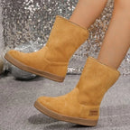 Cozy Comfortable Warm Casual Simple Versatile MidCalf Snow Boot