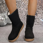 Cozy Comfortable Warm Casual Simple Versatile MidCalf Snow Boot