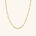 Siena Paperclip Gold Necklace