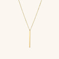 Sienna Bar - Gold Pendant Necklace