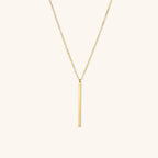 Sienna Bar - Gold Pendant Necklace