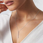 Sienna Bar - Gold Pendant Necklace