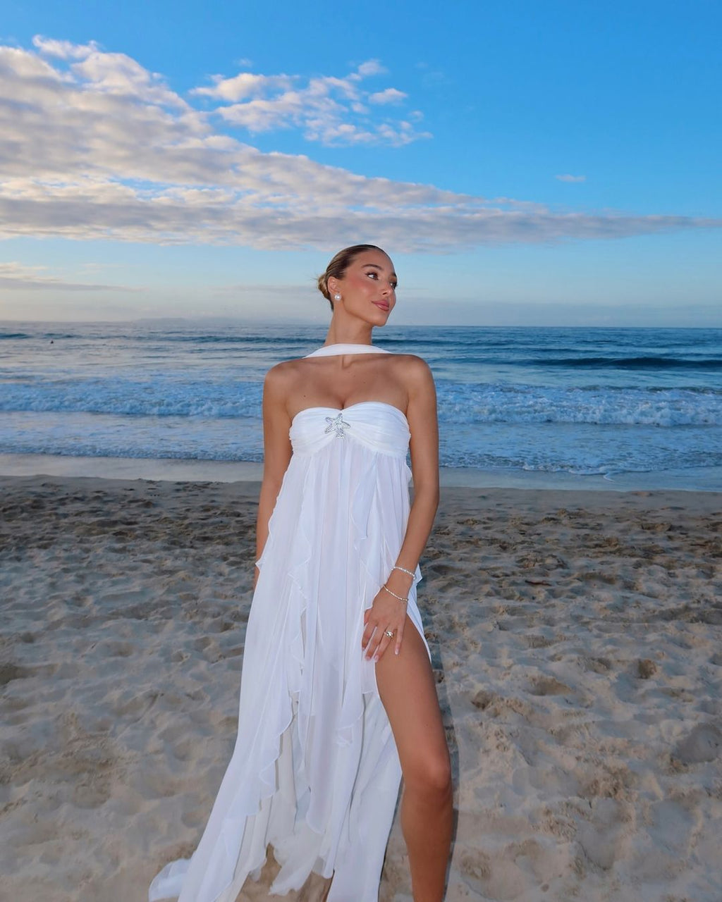 Dorine Ruffle Maxi Dress