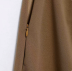 Buttoned Twill Retro Pants