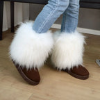 Fluffy Round Toe Thick Bottom Warm Outdoor Nonslip Snow Boot