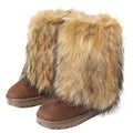 Fluffy Round Toe Thick Bottom Warm Outdoor Nonslip Snow Boot