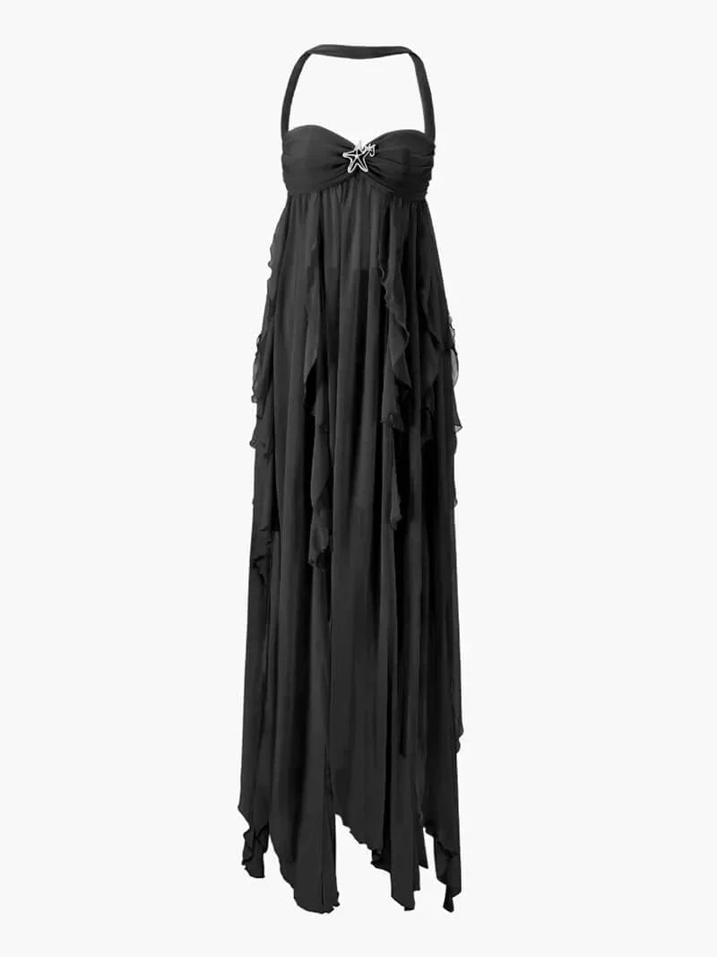 Dorine Ruffle Maxi Dress