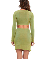 Solid Cut Out Waist Dress