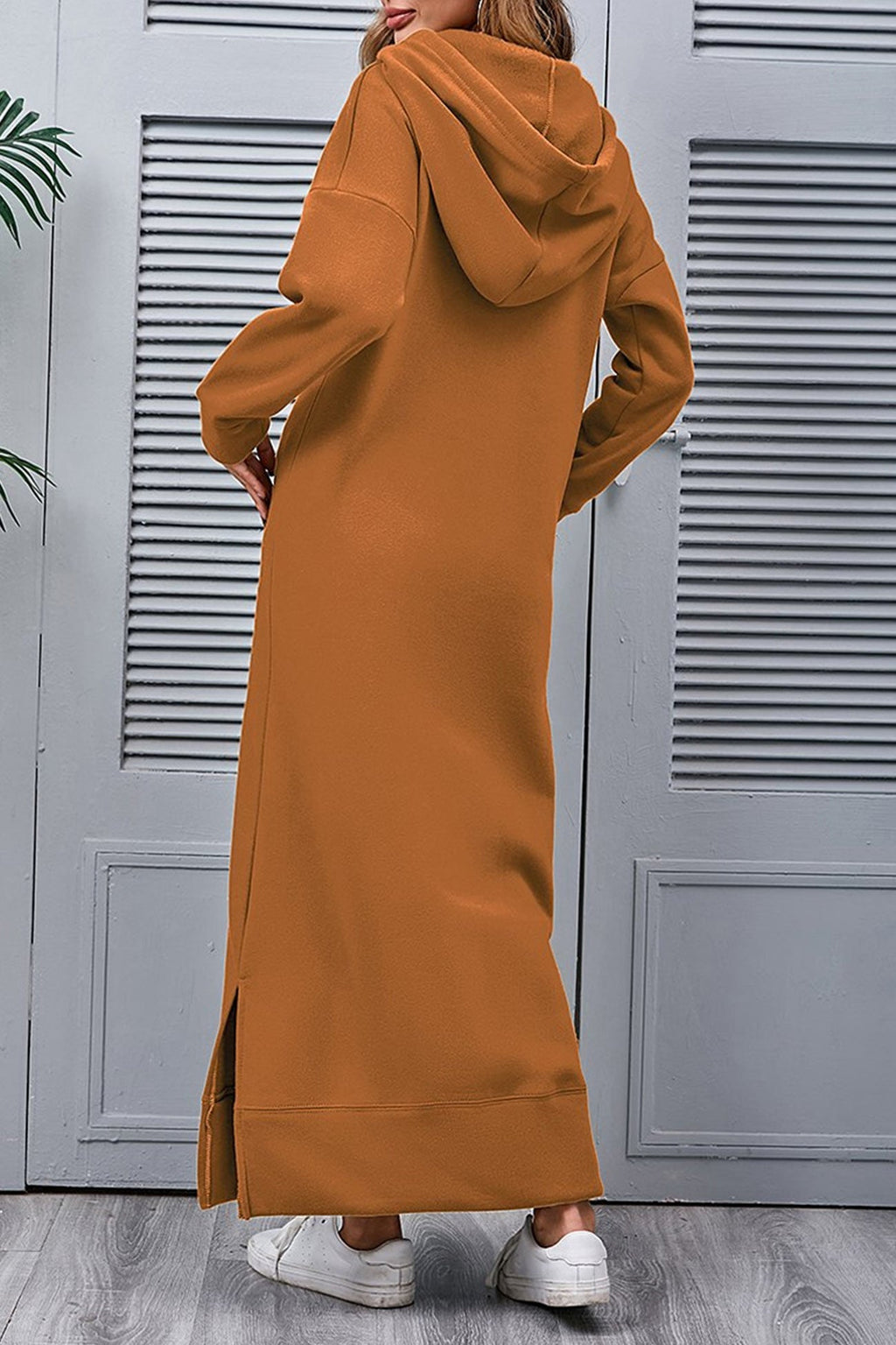 Xara Elevated Hoodie Dress with a Slit Hem Boutique Collection