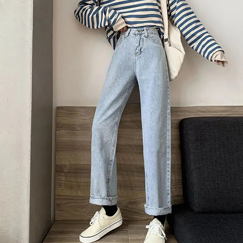 Classic Women Pants with AllMatch Button Pocket Design