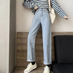 Classic Women Pants with AllMatch Button Pocket Design