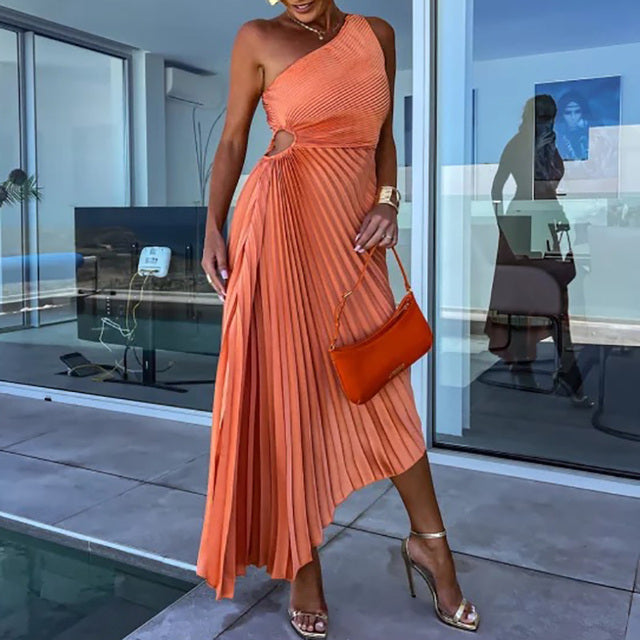 Marta Minimalist Asymmetric Pasodoble Dress Everyday Luxe Edit