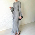 DressBetty - 2024 Sexy Spring O-neck Party Maxi Flare Femme Bodycon Dress