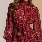 DressBetty - Spring Vintage Perspective Floral Print Dress