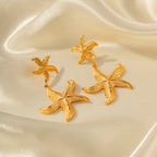 Starla Gold Starfish Drop Earrings