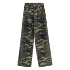 DressBetty - Streetwear Camouflage High Waist Cargo Pants Straight Jeans