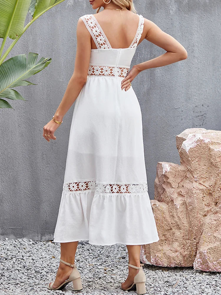 DressBetty - 2024 Sexy Backless Hollow Out Summer Evening Party Boho Dress