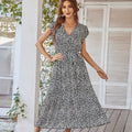 DressBetty - Summer Chiffon Floral Print Boho Dress