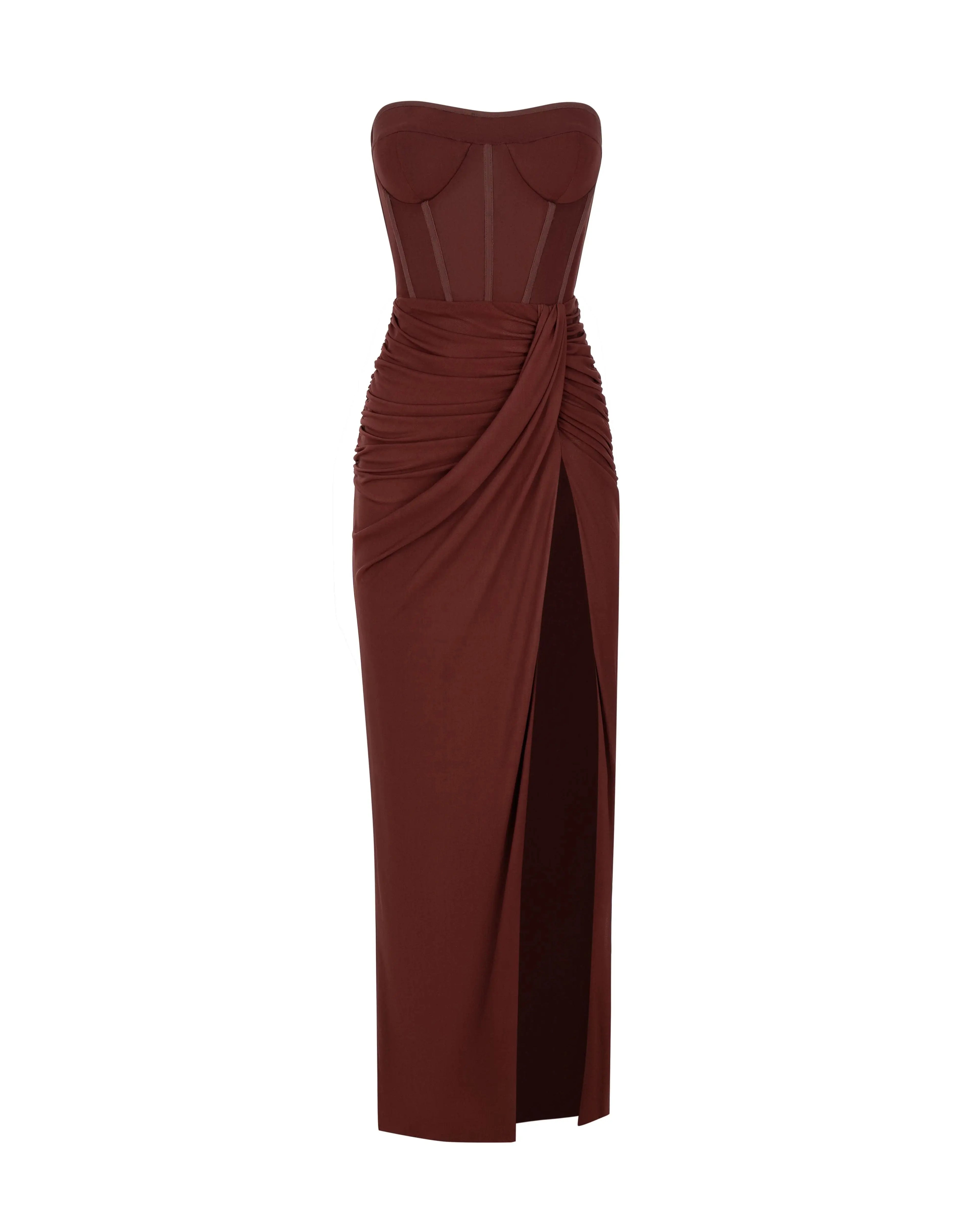 Summer New Women���s Sexy Breast Wrapping Backless Dress Red Party Dress