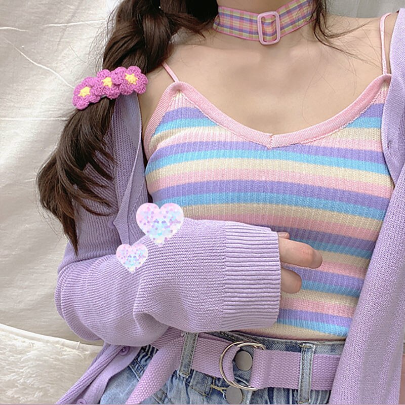 DressBetty - Sweet Bow Lace Off Shoulder Basic Knitted Top